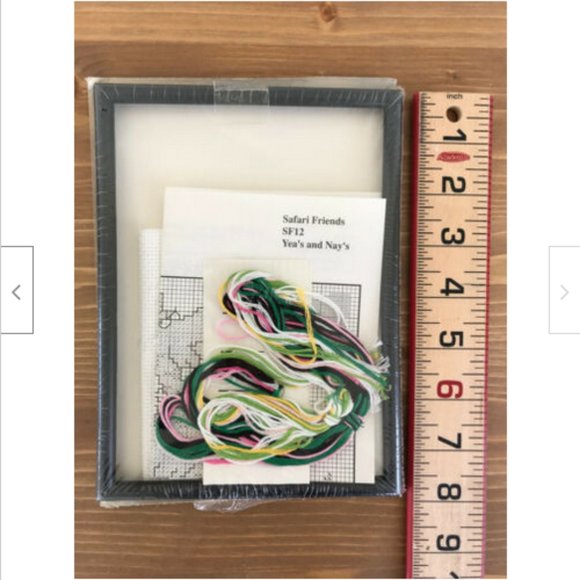 Safari Friends Zebra Yea's and Nay's Counted Cross Stitch Kit by Stoney Creek - Picture 2 of 2